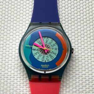 Swatch Watch Passion Flower GN709 Vintage 1989